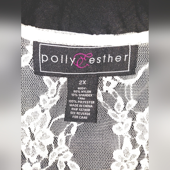 Kimono, White Lace, Beautiful, Sz.2X, Perfect for Weddings, Swimsuit Coverup, - Picture 9 of 9